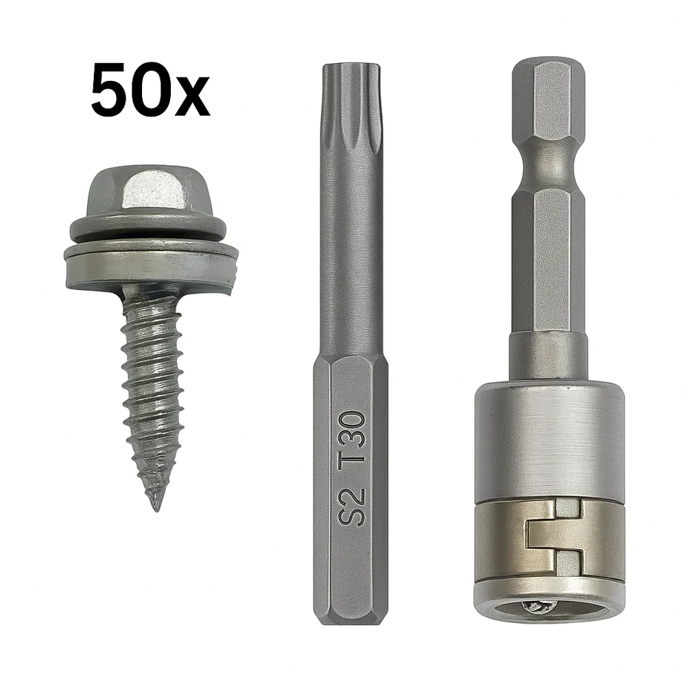 Ontdek waarom de Torx Master zelftappers zijn ontworpen met dop 10. Combineer ze met een dop 10 met vasthoudfunctie voor snelheid, sterkte en efficiëntie bij zonnepanelenmontage.